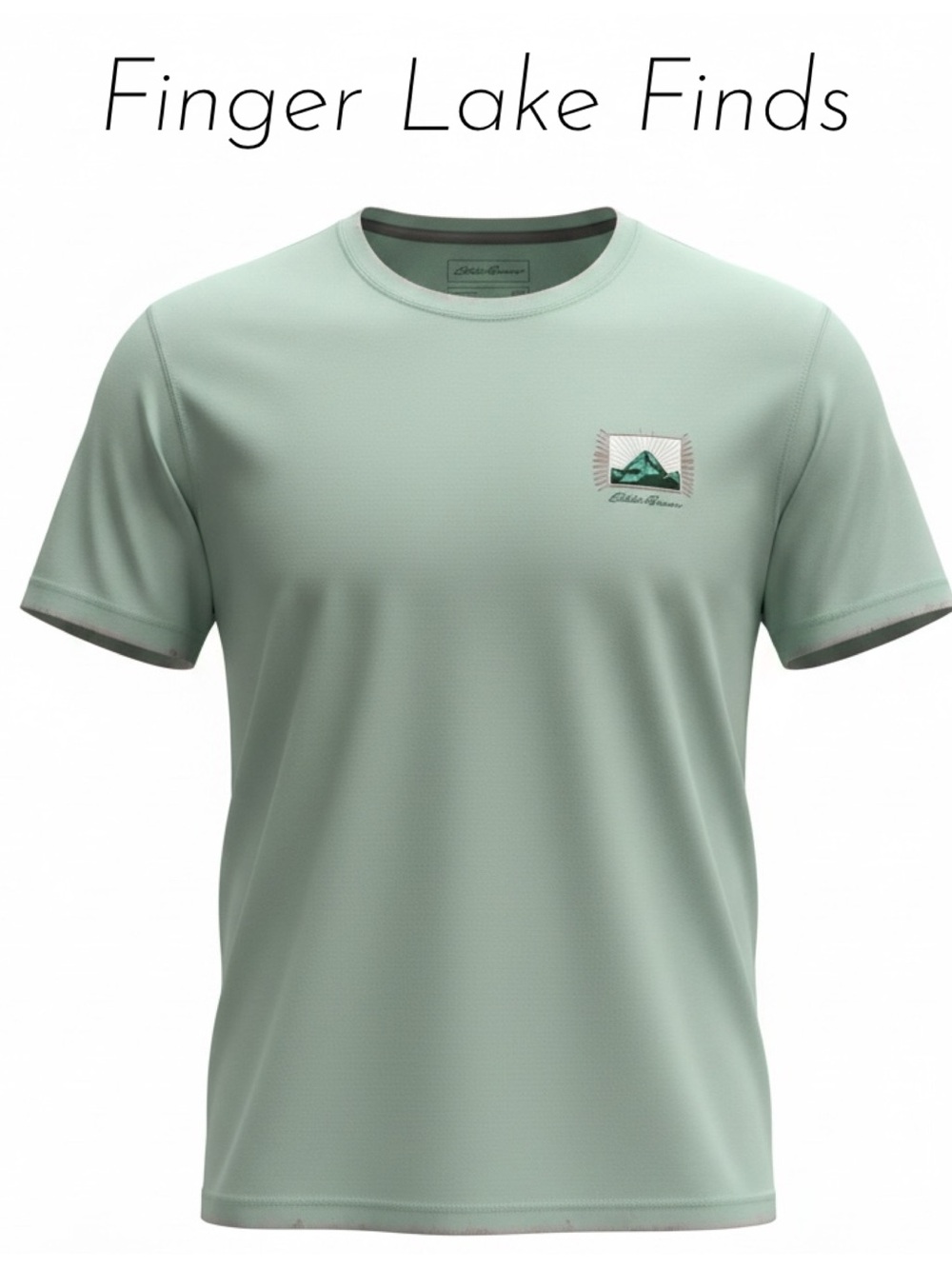Eddie Bauer Men's Short Sleeve Tee in Sage Green, 2XL